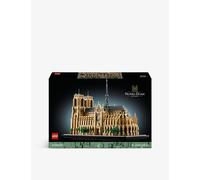 LEGO Architecture Notre-Dame de Paris Set, Model Kit for Adults to Build, Home or Office Décor, Collectible Gift for Lovers of History, Men, Women, Him or Her 21061, New