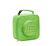 LEGO Lunch Bag, Durable and Insulated, with Mesh Pouch and Zip Compartment, Perfect for On-The-Go Meals, Green, One Size, Brick Lunch Bag