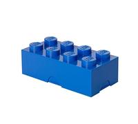 LEGO Lunch Box with 8 Knobs - Food-Grade, Dishwasher Safe, Versatile Storage Container, Pencil Case, Snack Box, 950ml, for Kids & Adults Blue