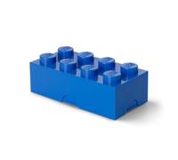LEGO Lunch Box with 8 Knobs - Food-Grade, Dishwasher Safe, Versatile Storage Container, Pencil Case, Snack Box, 950ml, for Kids & Adults Blue