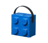 LEGO Lunch Box with Handle Blue - Portable Lunch Box for Kids & Adults, Food Storage Container with Lid, Dishwasher Safe, 2.1L, lunch bag, snack box