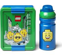 LEGO® ICONIC Boy snack set (bottle and box) - blue/green