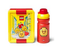 LEGO LUNCH SET - ICONIC Girl, Fun & Functional 390ml Box Yellow Red