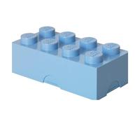 LEGO Lunch Box with 8 Knobs - Food-Grade, Dishwasher Safe, Versatile Storage Container, Pencil Case, Snack Box, 950ml Light royal blue
