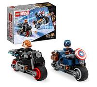 LEGO Marvel Black Widow & Captain America Motorcycles, Avengers Age of Ultron Set with 2 Superhero Motorbike Toys for Kids, Boys, Girls Aged 6 and Up 76260