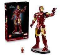 LEGO | Marvel Iron Man Mark 3 Collectors' Edition Figure - Avengers Display Model Kit for Adults - incl. a Minifigure & Arc Reactor - Collectible Gift for Fans - 76344