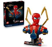 LEGO Marvel Iron Spider-Man Bust - Display Model Building Set for Adults incl. 2 Movable Arms, a Rotating Head & a Super Hero Minifigure - Collectible Avengers Gift for Fans - 76326