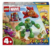 LEGO Marvel Loki vs. Team Iron Man 11211 | Toys for 4+ Year Old Boys & Girls, Superhero Set, Car & Plane, Action Figure & 4 Minifigures, Birthday Gift Idea, 204 pieces