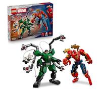 LEGO | Marvel Mech Battle: Spider-Man vs. Doc Ock - Superhero Toy w/ 2 Action Figures, 3 Minifigures, Stud Shooters & Spider Slings - Gift for 6+ Year Old Boys - 76338