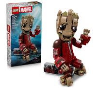 LEGO Marvel Ravager Jumpsuit Groot Building Toy for Boys & Girls, Ages 10+ - Posable Display & Play Figure W/Detonator Device - Gift Idea for Birthday