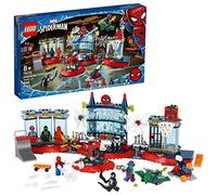 LEGO Marvel Spider-Man Attack on The Spider Lair 76175 Cool Building Toy, Featuring The Spider-Man Headquarters; Includes Spider-Man, Green Goblin and Venom Minifigures, New 2021 (466 Pieces)