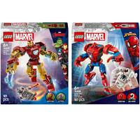 LEGO Marvel Spider-Man Mech vs. Anti-Venom + Marvel Iron Man Mech vs Ultron Set