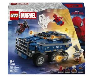 LEGO Marvel Spider-Man Prison Transport Chase 76349 | Toys for 8+ Year Old Boys, Superhero Set, Armoured Car Model, 4 Minifigures & Weapon Accessories, Gift Idea, 367 Pieces