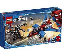 LEGO Marvel Spider-Man Spider-Jet vs Venom Mech 76150 Superhero Gift for Kids with Minifigures, Mech and Plane, New 2020 (371 Pieces)