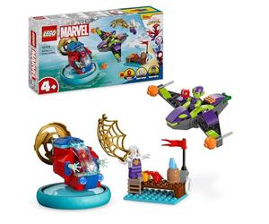 LEGO Marvel Spidey and his Amazing Friends Spidey vs. Green Goblin Super Hero Building Toy with Minifigures, Gift for 4 Plus Year Old Kids, Boys, Girls & Fans of Spider-Man and Cool Vehicles 10793