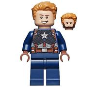 LEGO Marvel Super Heroes Captain America Detailed Suit Minifigure from 76192 (Bagged)