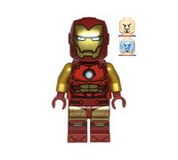 LEGO Marvel Super Heroes Iron Man Dark Red and Gold Armour Minifigure from 76263