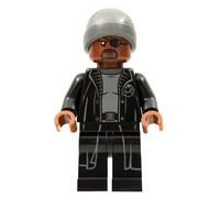 LEGO Marvel Super Heroes Nick Fury Grey Beanie Minifigure from 76196 (Bagged)