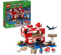 LEGO Minecraft The Mooshroom House 21270 | Toys for 8+ Year Old Girls & Boys, Mobs & Steve Figure, Crafting Table and Farm, Gaming Gift, 500 Pieces