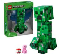 LEGO Minecraft The Creeper Toy - Posable Mob Figure incl. a Hidden Compartment with a Pig & TNT Element - Building Set for 10+ Year Old Boys, Girls & Gaming Fans - 21276