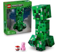 LEGO Minecraft The Creeper Toy - Posable Mob Figure incl. a Hidden Compartment with a Pig & TNT Element - Building Set for 10+ Year Old Boys, Girls & Gaming Fans - 21276