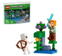 LEGO Minecraft The Lush Cave Fight Building, 40 Pieces, Ages 6+, Paper Bag Set 30705