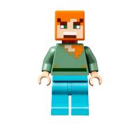 LEGO Minecraft Alex Angry with Diamond Legs Minifigure from 21266