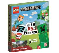 LEGO® Minecraft®: Alex vs. Creeper (with Alex minifigure, Creeper minibuild, LEGO pieces, 2 books and fold-out play scene)