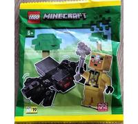 LEGO Minecraft Cave Explorer Minifigure with Spider