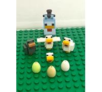 LEGO MINECRAFT CHICKENS & EGGS FROM SET 21140 & 21585