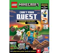 LEGO® Minecraft®: Craft Your Quest Activity Box (with exclusive minifigure, play scene, stickers, poster and over 40 LEGO pieces)