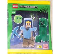 LEGO Minecraft: Diamond Hero Minifigure with Creeper and Slime - 6+