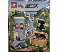 LEGO Minecraft: Knight Minifigure with Chest and Anvil