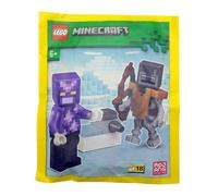 LEGO Minecraft Mini Set Crystal Knight Minifigure with Stray and Shooter