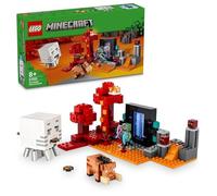 LEGO Minecraft Nether Portal Battle Toy Gift Block Kids 7-10 Ghast 21255