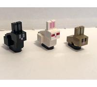 LEGO MINECRAFT RABBITS BUNNIES FROM SET 21144 & 21145 (RARE KILLER BUNNY)
