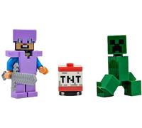 LEGO Minecraft Steve Minifigure with Creeper and TNT - Ages 6