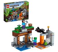 LEGO Minecraft The Abandoned Mine Building Toy, Zombie Cave with Slime, Steve & Spider Figures, Gift idea for Kids, Boys and Girls Age 7 plus 21166