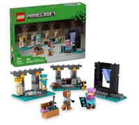 LEGO Minecraft The Armory Building Set, Includes Popular Minecraft Figures Alex and Armorsmith, Action Toy for Gamers and Kids, Gift for Boys and Girls 7 Years Old and Up, 21252