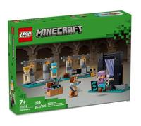 LEGO Minecraft The Armory Building Set, Includes Popular Minecraft Figures Alex and Armorsmith, Action Toy for Gamers and Kids, Gift for Boys and Girls 7 Years Old and Up, 21252
