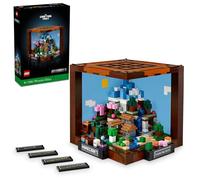 LEGO Minecraft The Crafting Table, Collectible Video Game Building Set with Minecraft Figures, Mobs and Biomes, 15 Year Anniversary Model, Build and Display Minecraft Gift for Adults, 21265