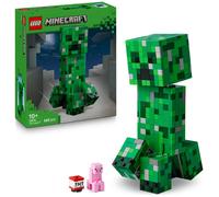LEGO Minecraft The Creeper Toy - Posable Mob Figure incl. a Hidden Compartment with a Pig & TNT Element - Building Set for 10+ Year Old Boys, Girls & Gaming Fans - 21276