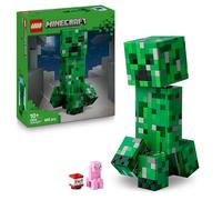 LEGO Minecraft The Creeper Toy - Posable Mob Figure incl. a Hidden Compartment with a Pig & TNT Element - Building Set for 10+ Year Old Boys, Girls & Gaming Fans - 21276