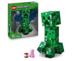 LEGO Minecraft The Creeper Toy - Posable Mob Figure in Hidden Compartment with a Pig & TNT Element - Gaming Gift for 10+ Year Old Boys, Girls & Teenage Fans - 21276