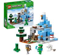 LEGO Minecraft The Frozen Peaks, Cave Mountain Set with Steve, Creeper, Goat...
