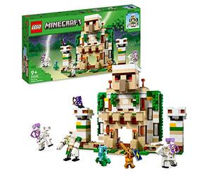 LEGO Minecraft The Iron Golem Fortress, Buildable Castle Toy which Transforms into Large Figure, with 7 Characters includ. Crystal Knight, Skeleton Horsemen and a Charged Creeper 21250