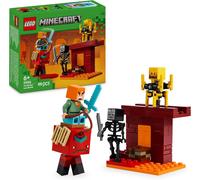 LEGO Minecraft The Nether Lava Battle Building Toy Set with an Alex Figure, plus