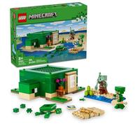 LEGO Minecraft The Turtle Beach House Construction Toy, Minecraft House Building Set with Turtle Figures, Accessories, and Characters from The Game, Gift for 8 Year Old Gamers, Boys and Girls, 21254