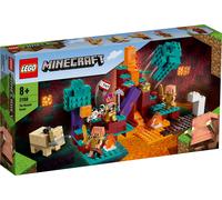 LEGO 21168 Minecraft The Warped Forest Nether Set with Huntress, Piglin and Hoglin Figures, Toys for Kids 8 + Years Old