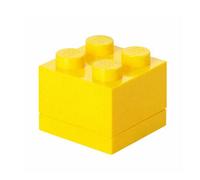 Lego Mini Box 4 Storage Brick Box Yellow